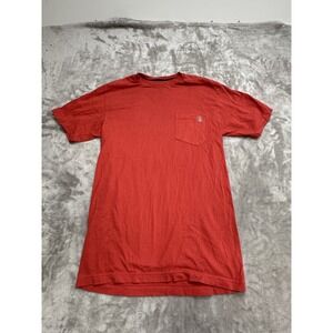 Volcom T-Shirt Men's Size Small Red Short Sleeve Crew Neck Surf Skate EUC‎